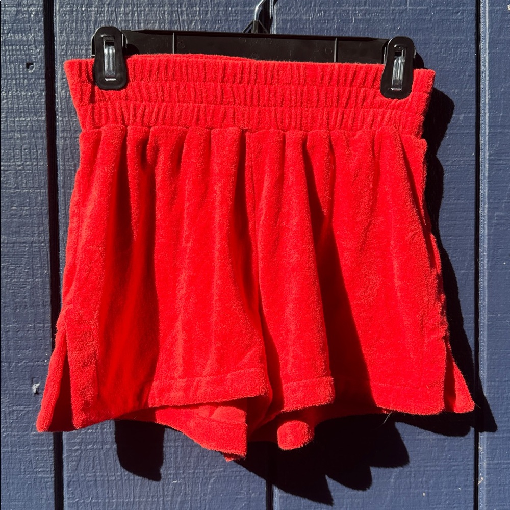 Gianni Bini Red Button-Up Shirt and Shorts Set - Picture 5 of 6